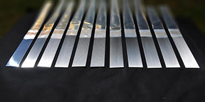 metal polishing aluminium sample finishes